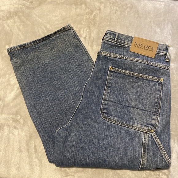 Nautica Other - VTG Nautica Jeans Mens 38x30 Blue Carpenter Baggy Wide Leg JNCO-Style Y2K Skater